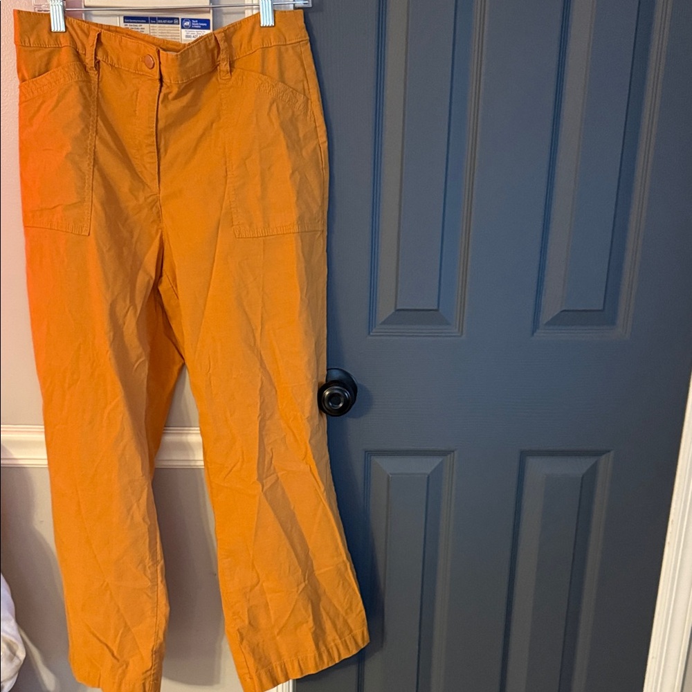 Woman’s  Bold Orange Cargo Pants